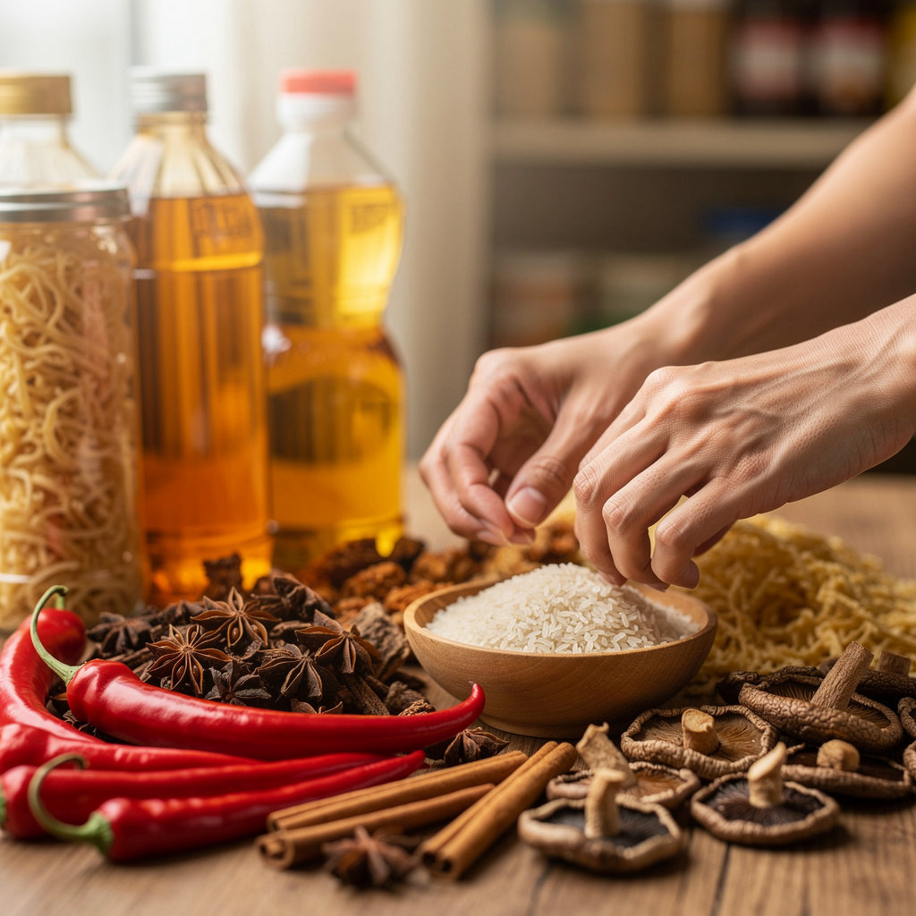 Indo-China Market's wide selection of authentic Chinese and Vietnamese sauces, spices, and specialty groceries in Goleta